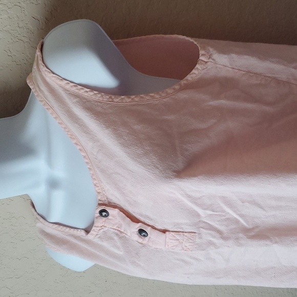 Large pink sleeveless tank top 100% Cotton GinTonic VTG - Picture 4 of 8